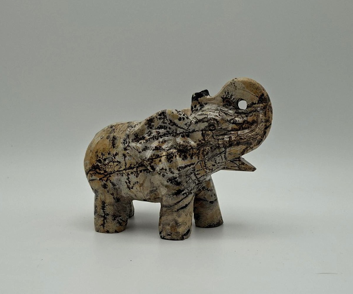 Olifant kalligrafie jaspis